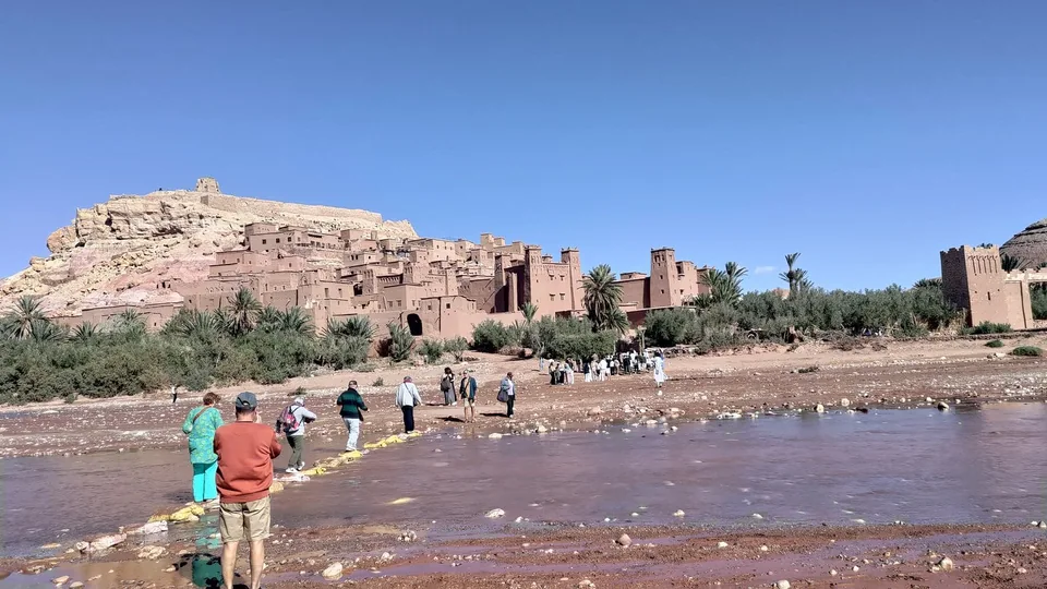 Ait Ben Haddou ksar beside the river crossing near Ouarzazate