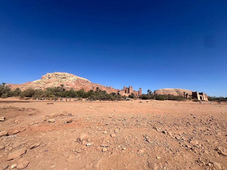 Southern Morocco kasbah landscape during a two-day Zagora desert tour